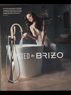 Classic Print Ad VIRAGE With  tagline “TWISTED By BRIZO” in Gold 8"x10"
